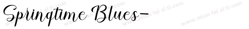 Springtime Blues字体转换